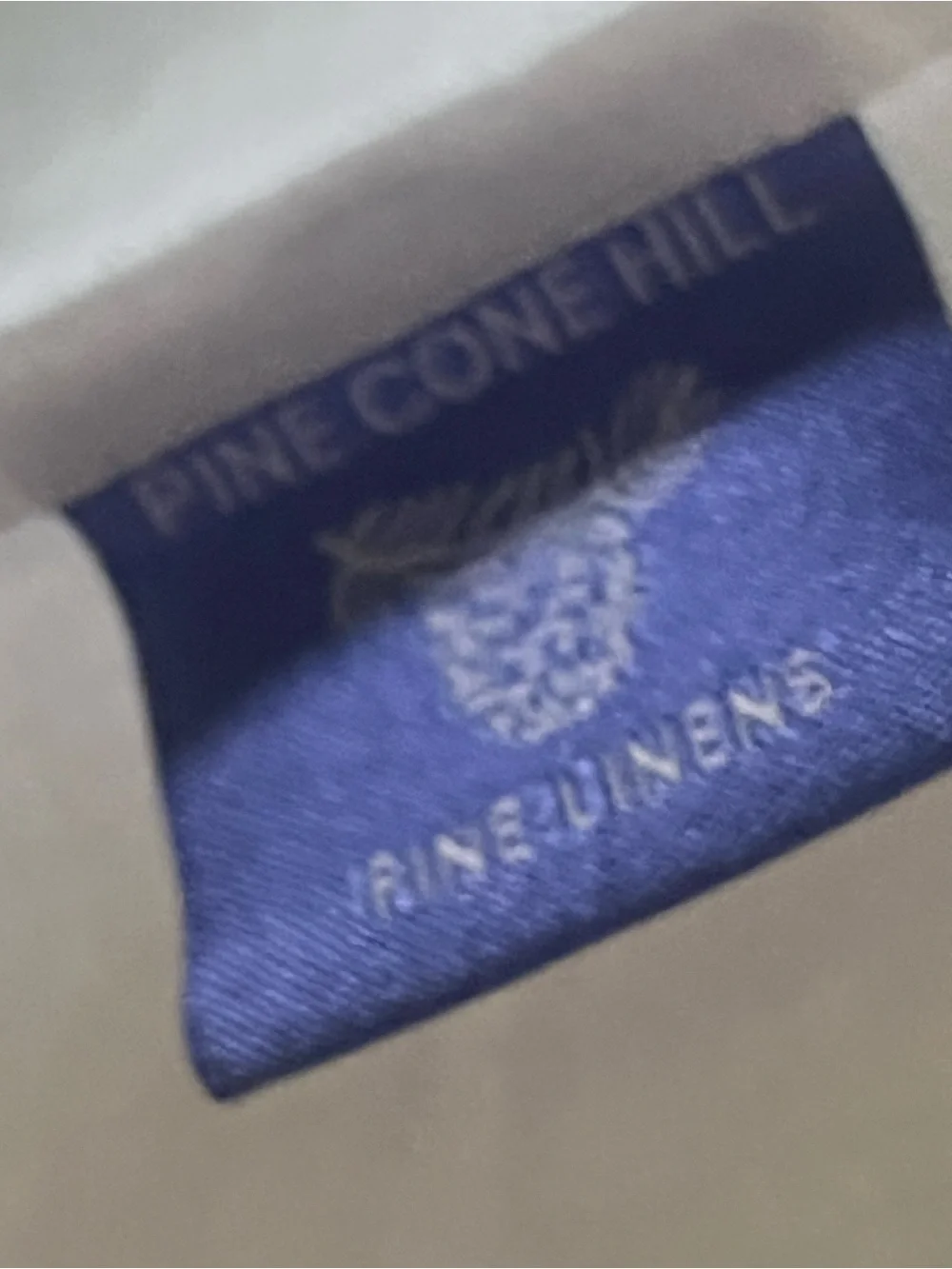Pine Cone Hill Linen Embroidered Bed skirt
